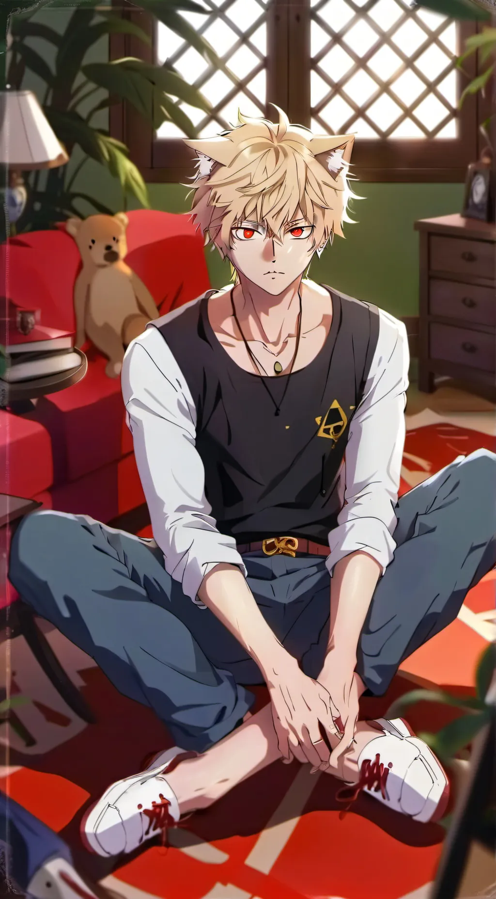 ai character: bakugo katsuki background