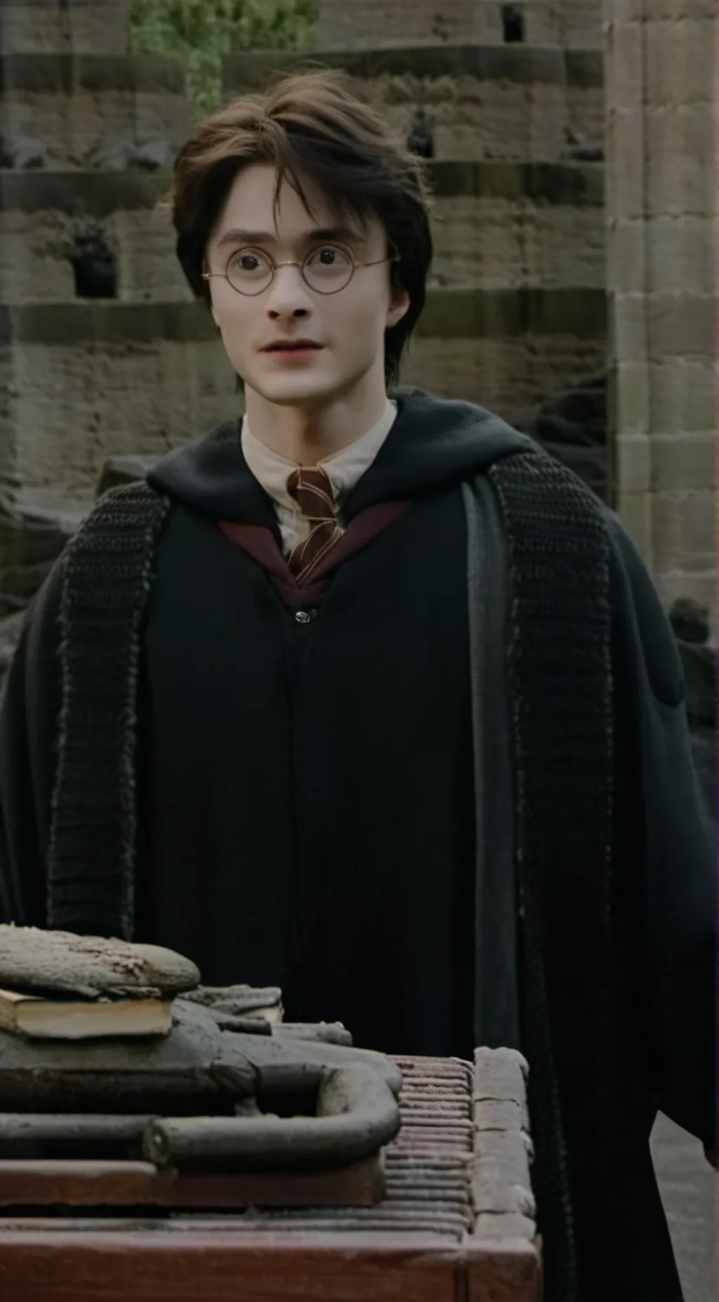 ai character: harry potter  background