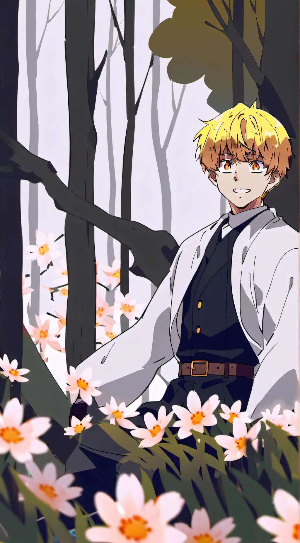 ai character: zenitsu 💜 background