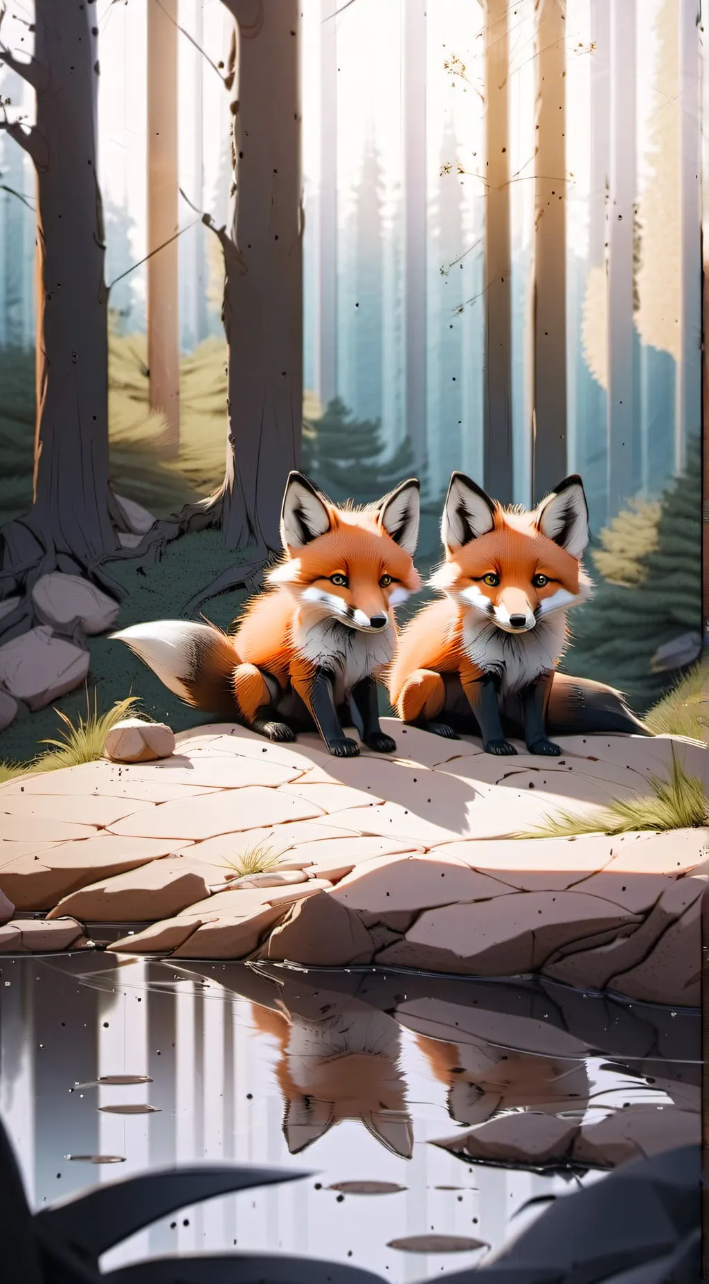 ai character: fox background