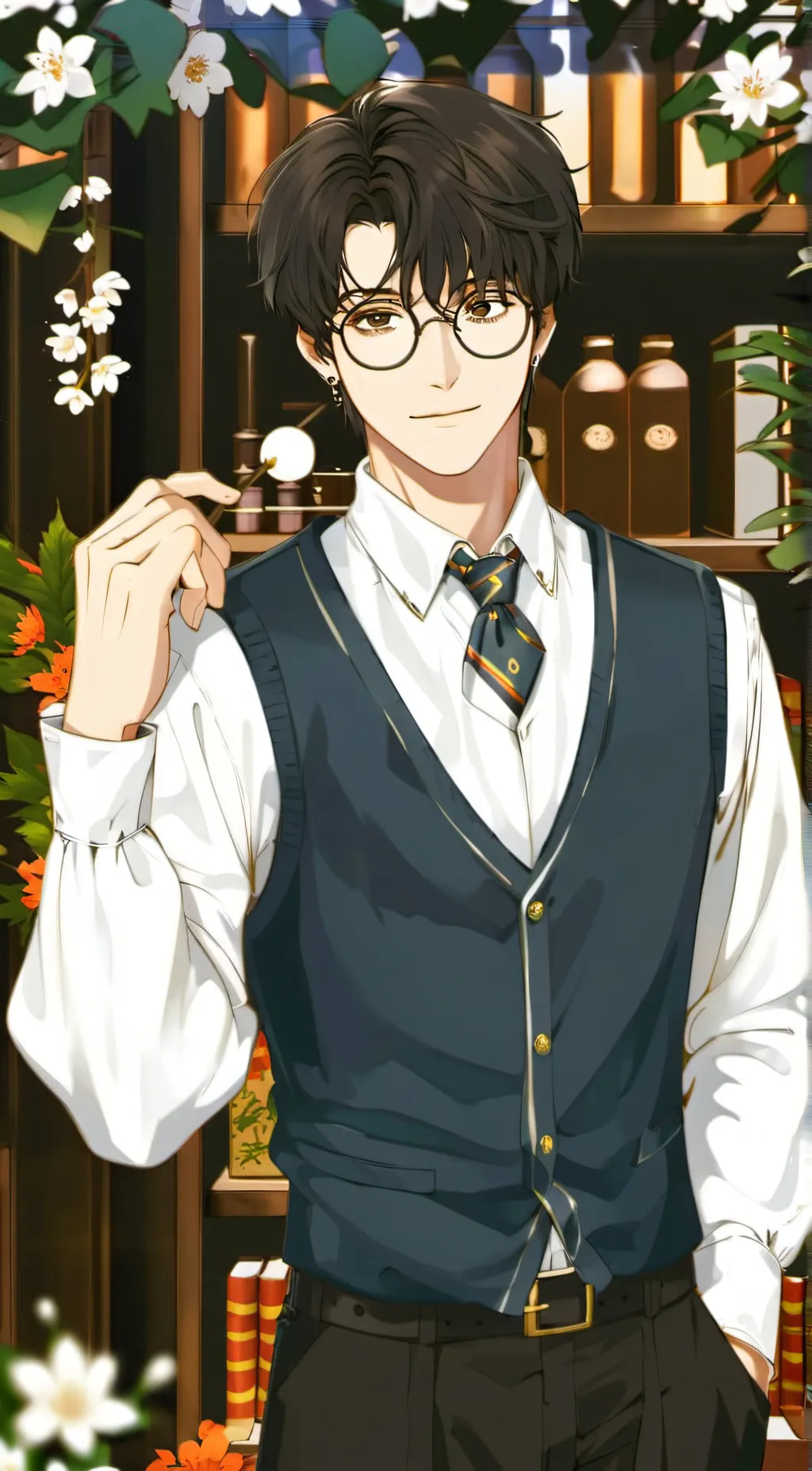 ai character: harry potter background