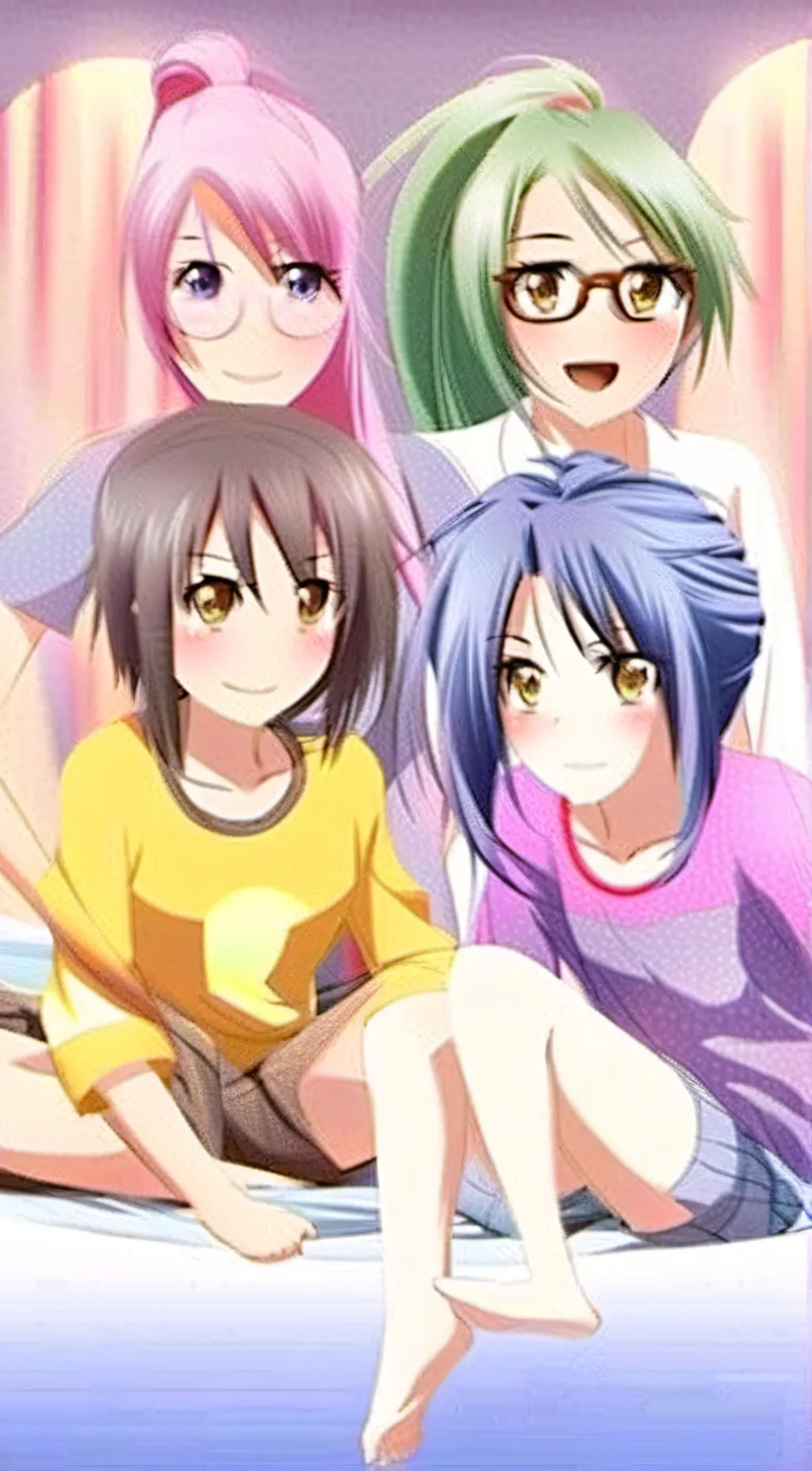 ai character: lily ocean&others background