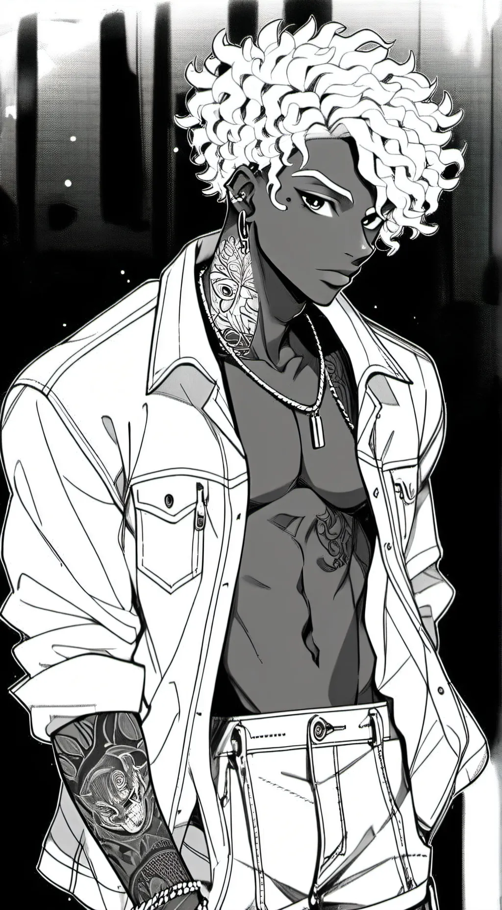 ai character: Donte  background