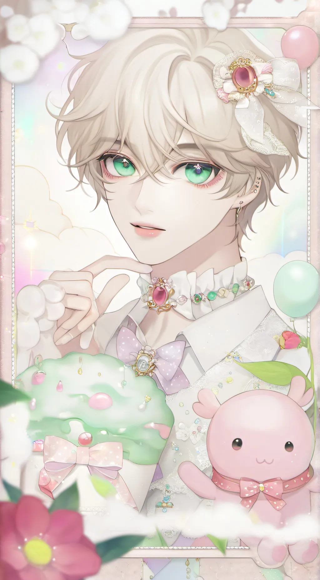 ai character: *._✿ Alex✿ _.* background