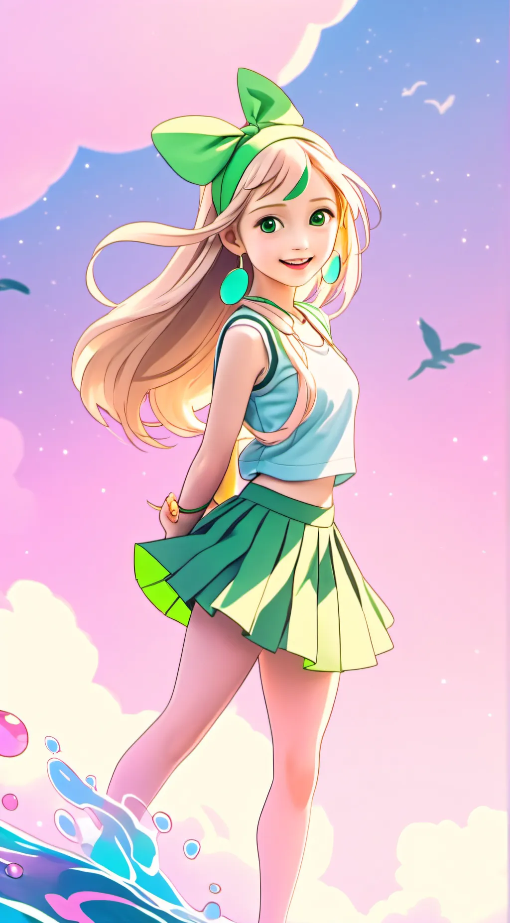 ai character: hood girl background