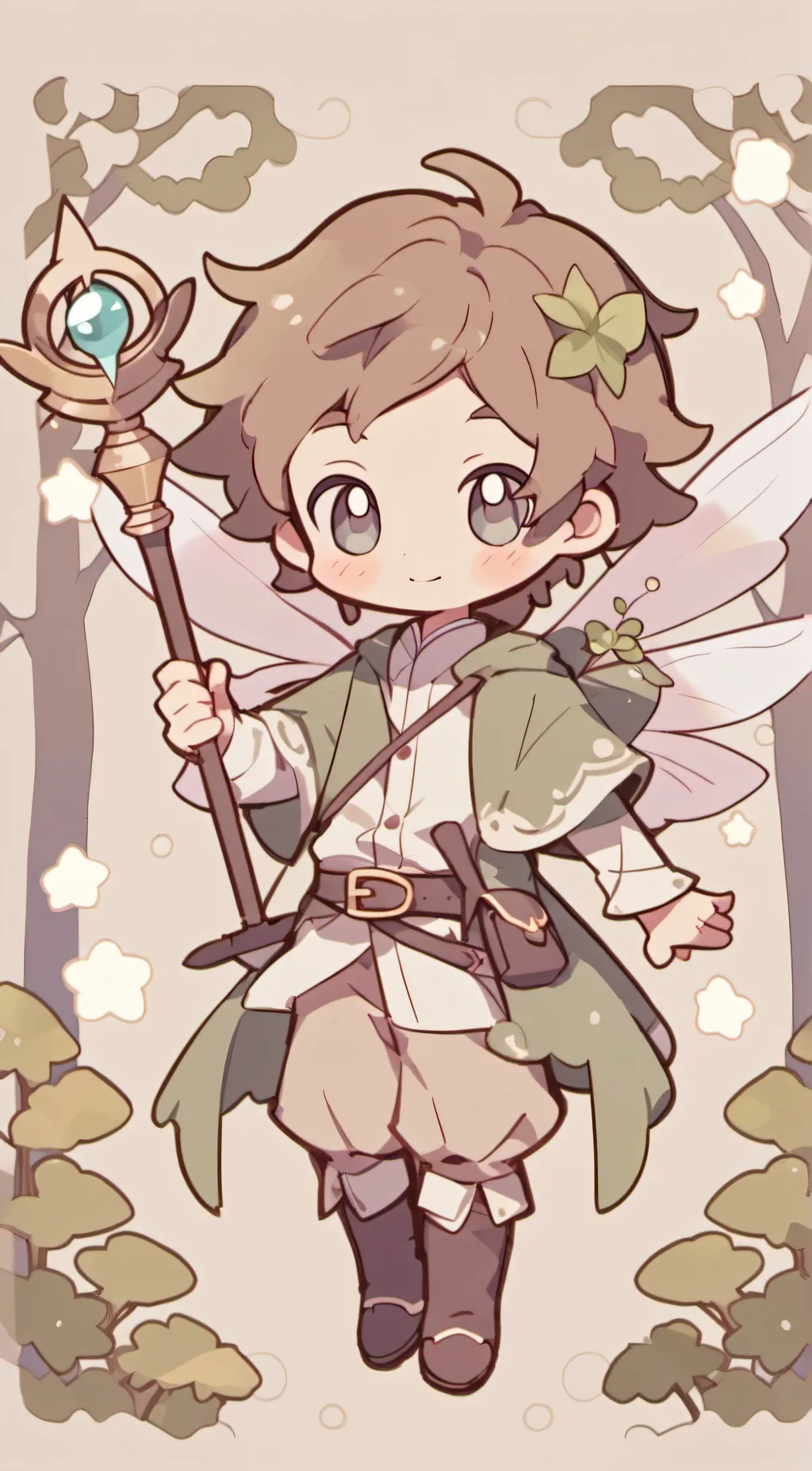 ai character: Fairy Godfather!  background