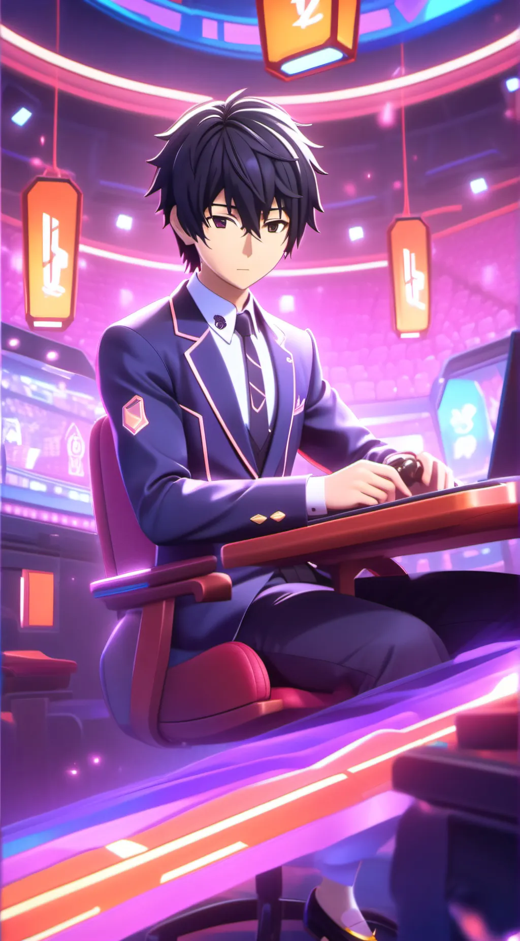 ai character: Michi  background