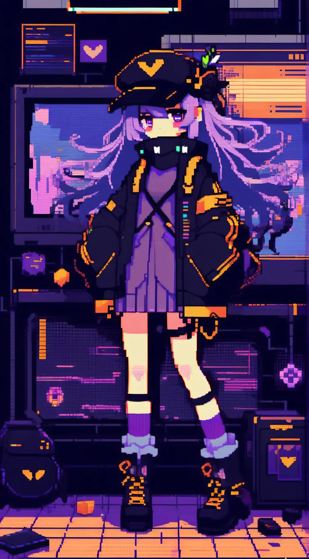 ai character: uzi doorman  background