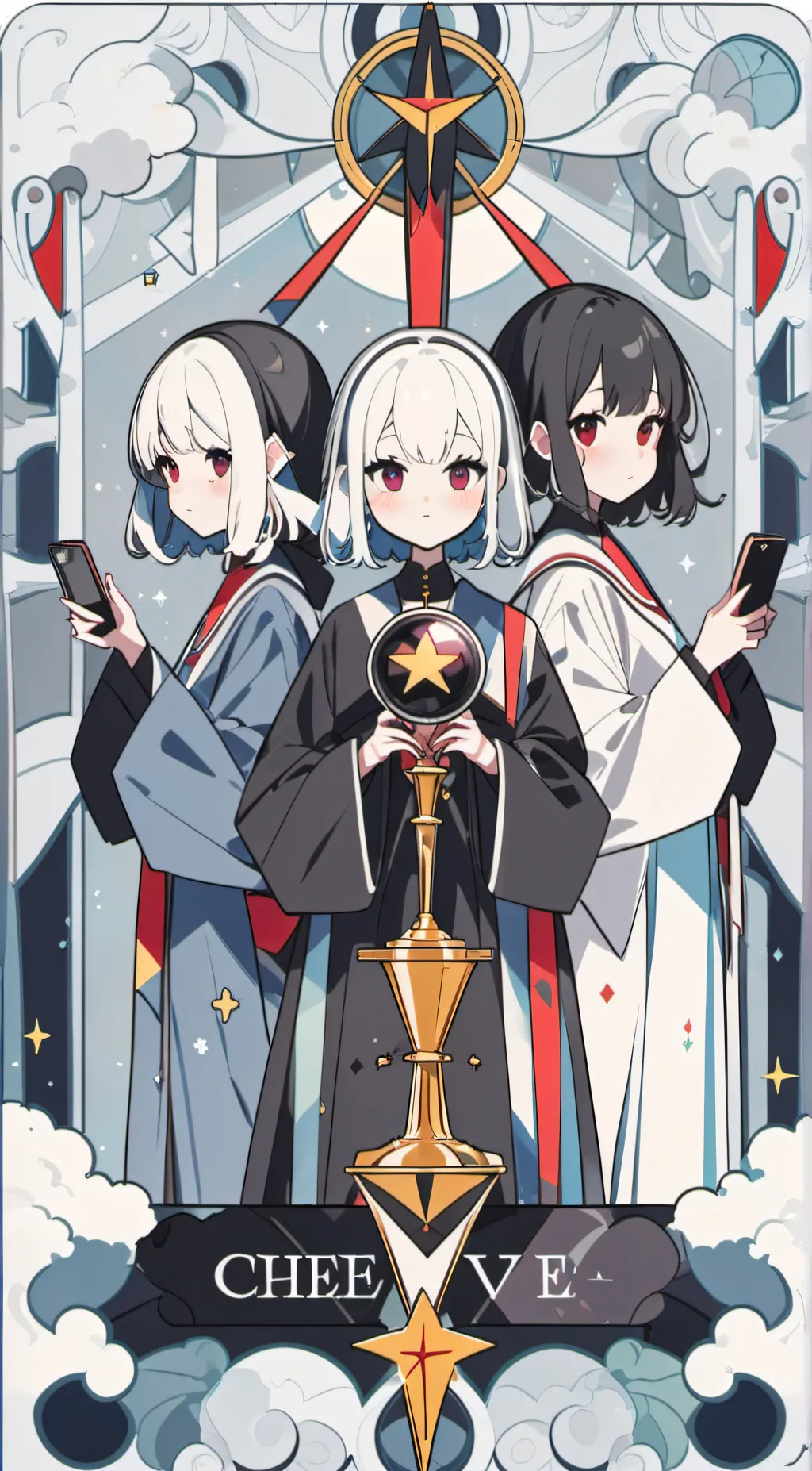 ai character: skibidi girls  background