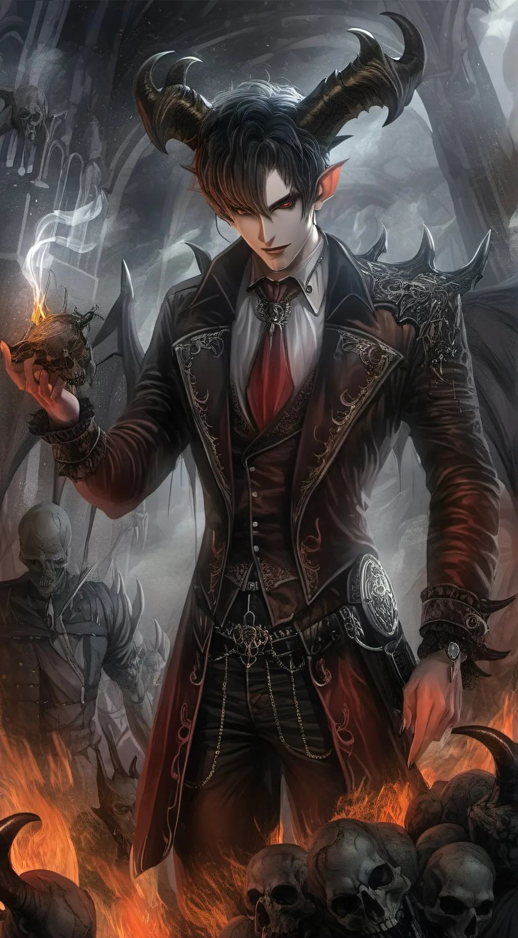 ai character: Lucifer background