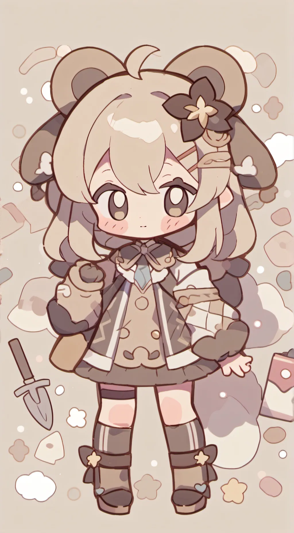 ai character: Beary background