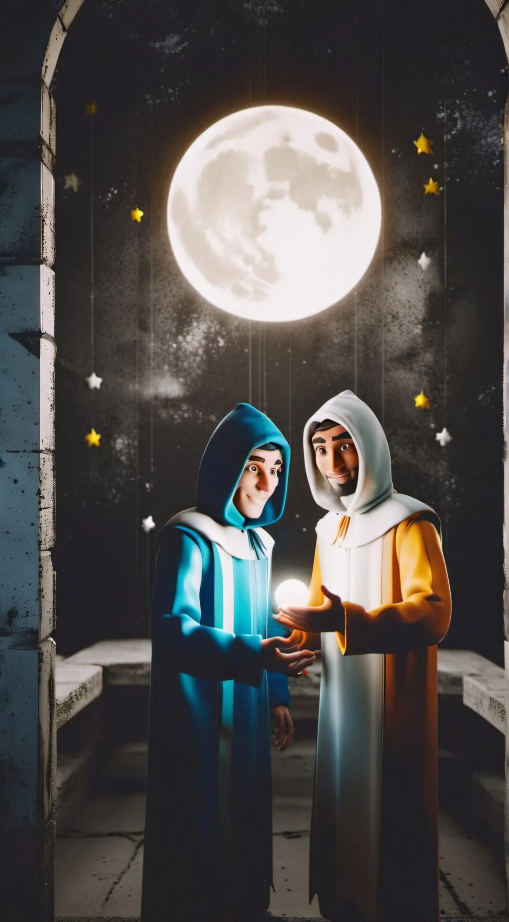 ai character: TCS + TCF background