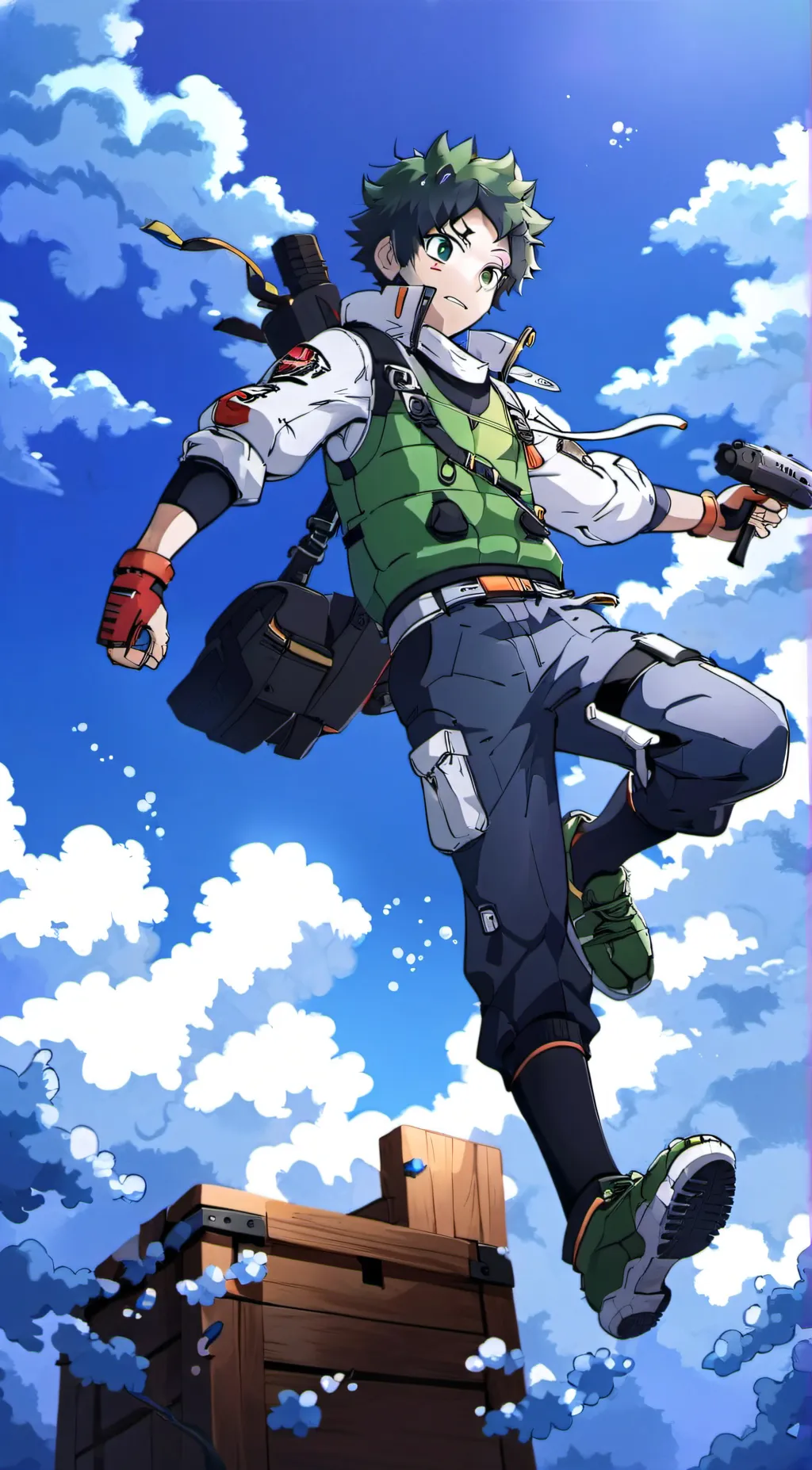 ai character: Izuku Mydoria background