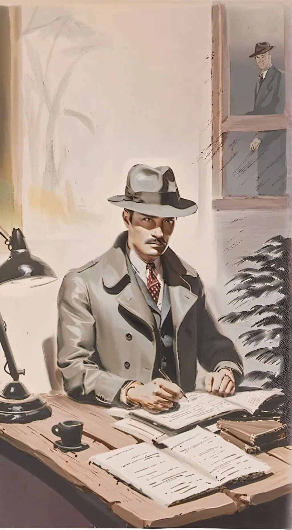 ai character: Harry Calhoon  background