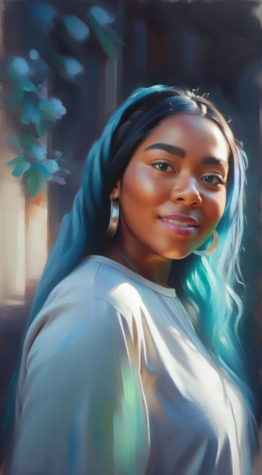 ai character: Aura background