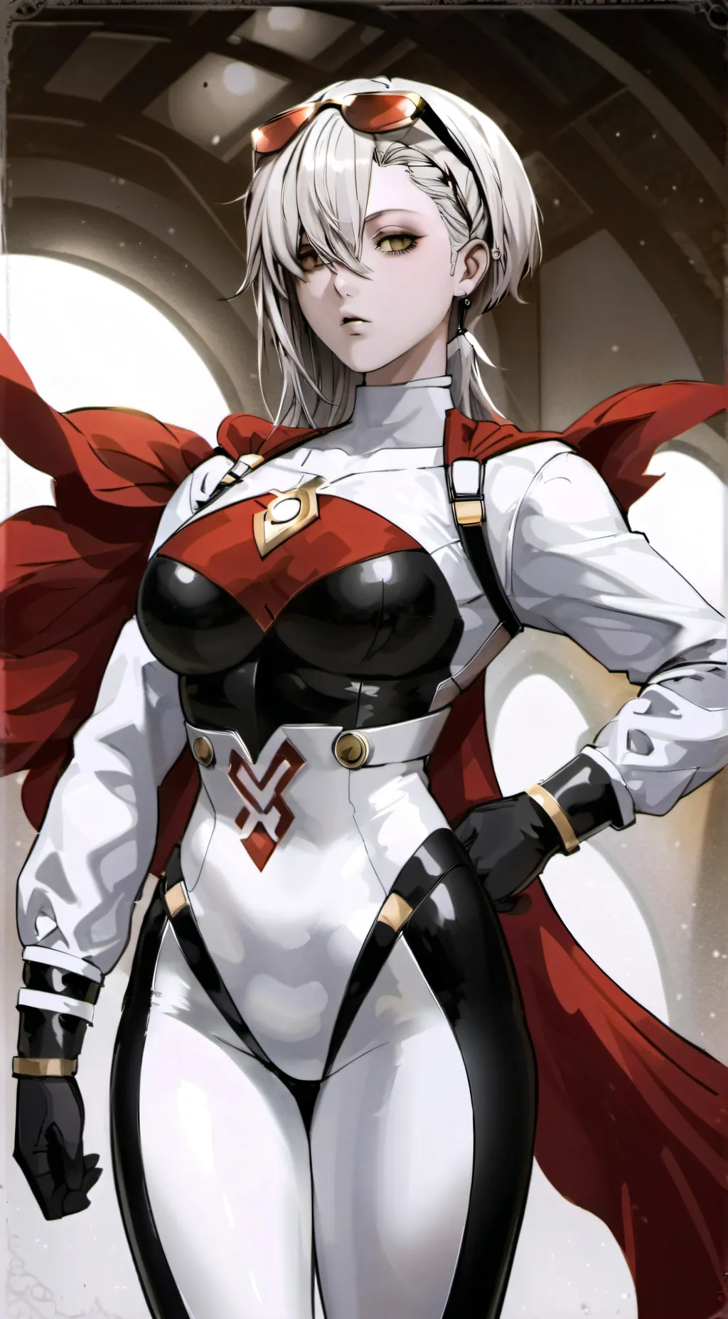 ai character: Shiranui Silver background