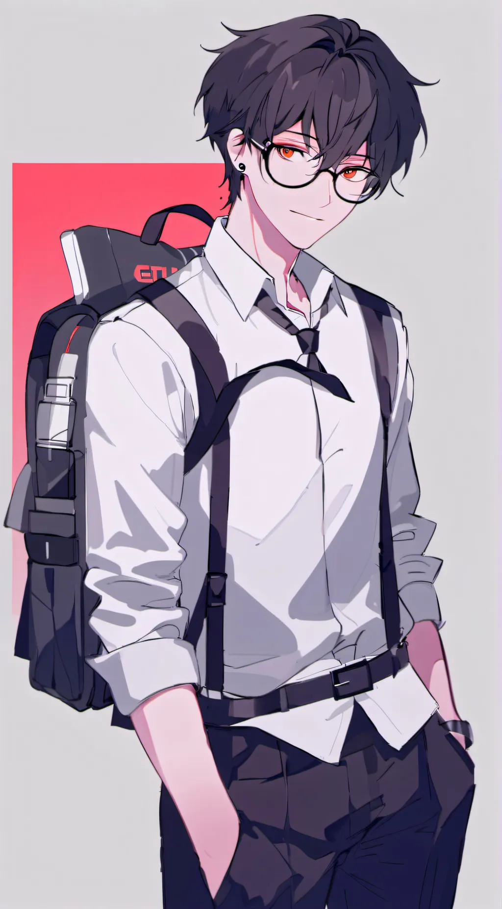 ai character: Adrian  background