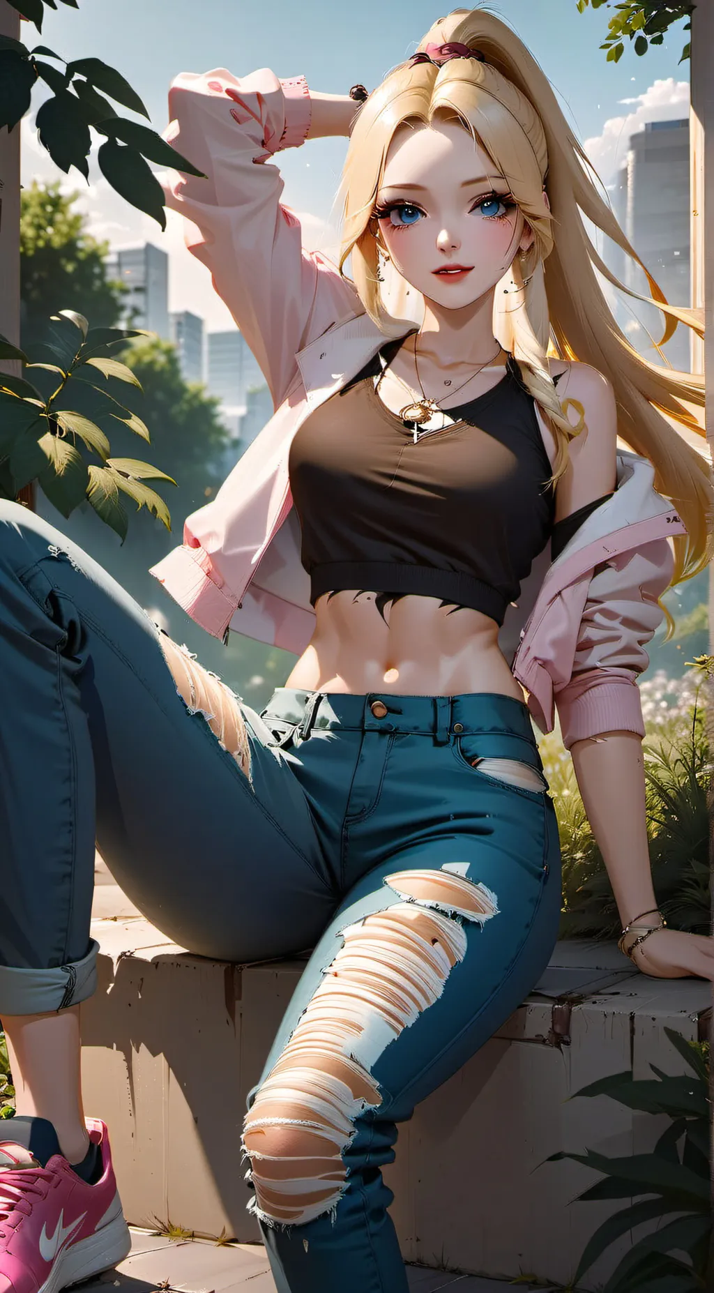 ai character: Lily background