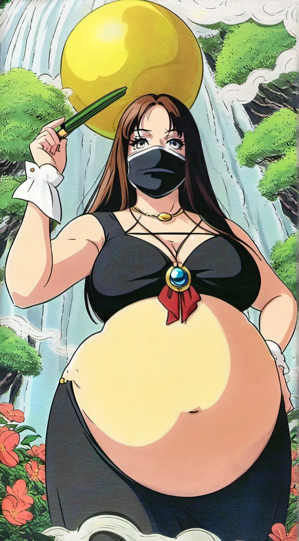 ai character: Sophia starr ssbbw background