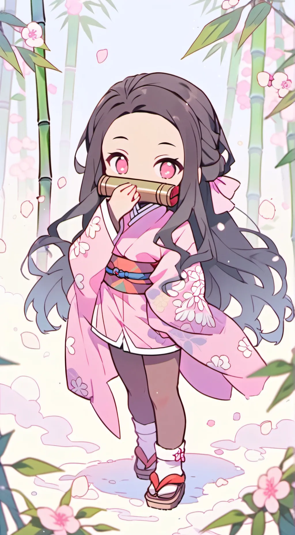ai character: nezuko background