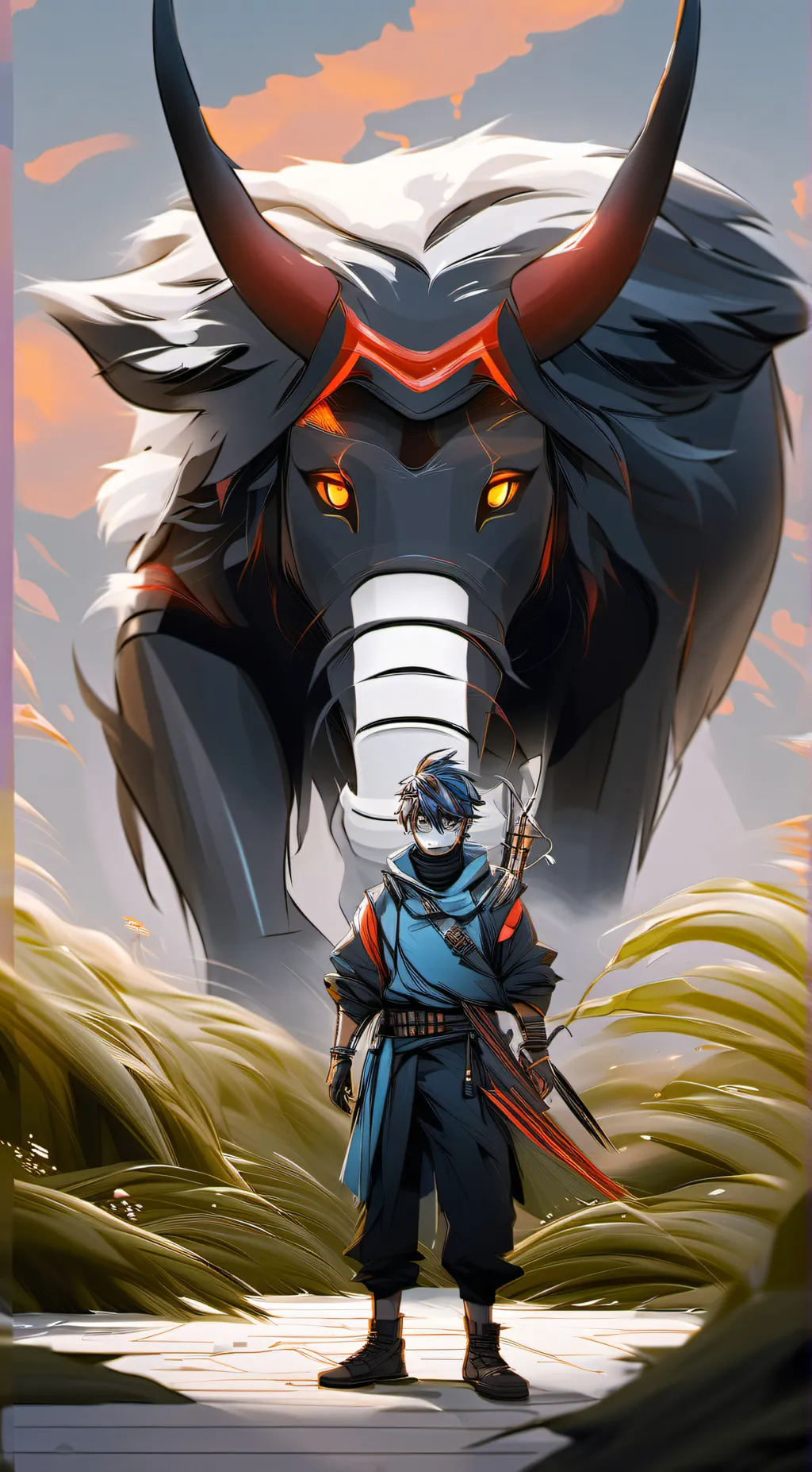 ai character: BLUD background