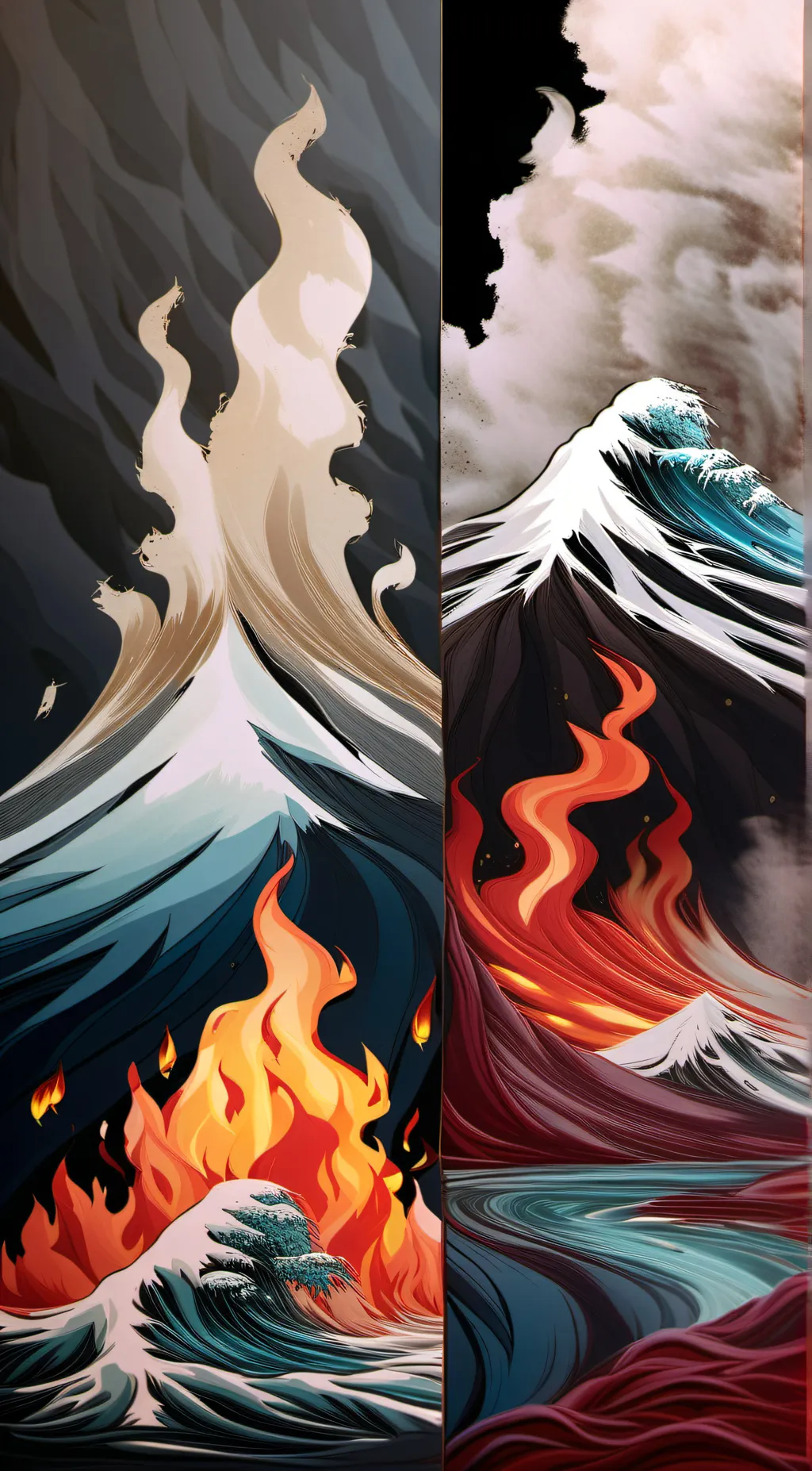 ai character: smiling critters background