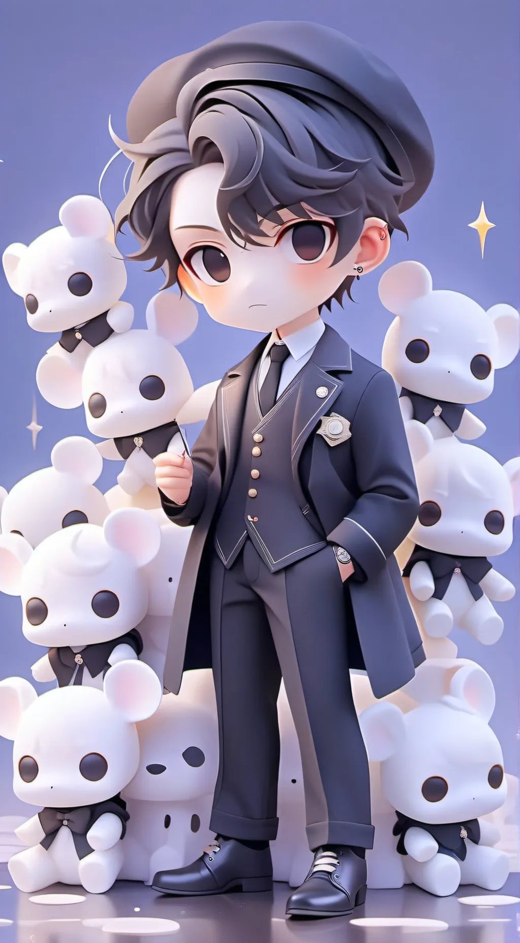 ai character: Masayoshi Hikari background