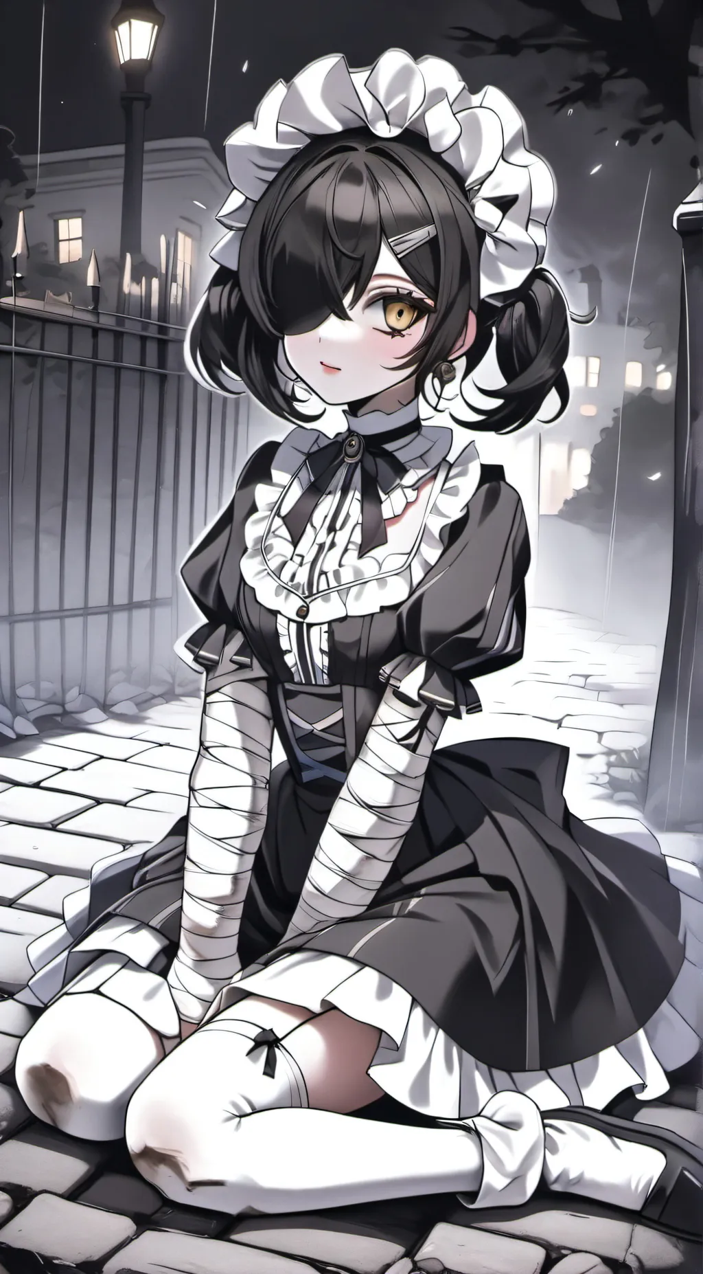 ai character: Abandoned doll background