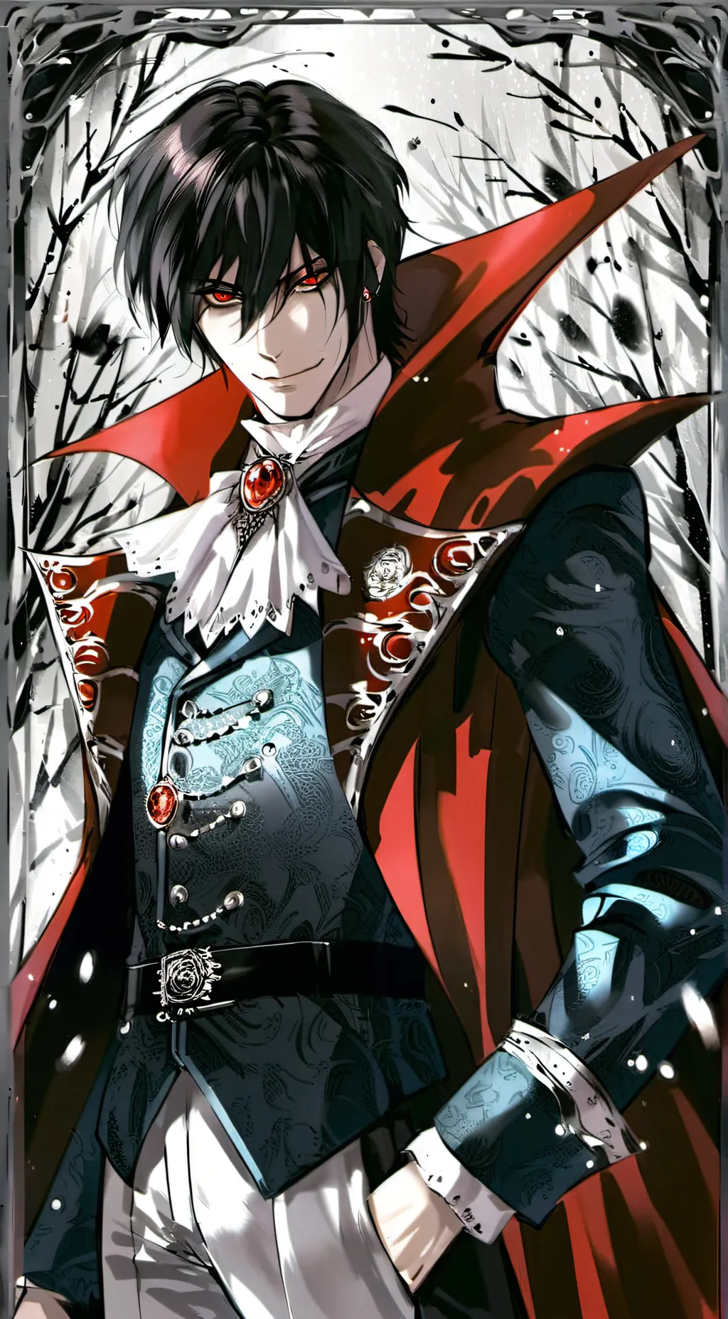 ai character: Alucard  background