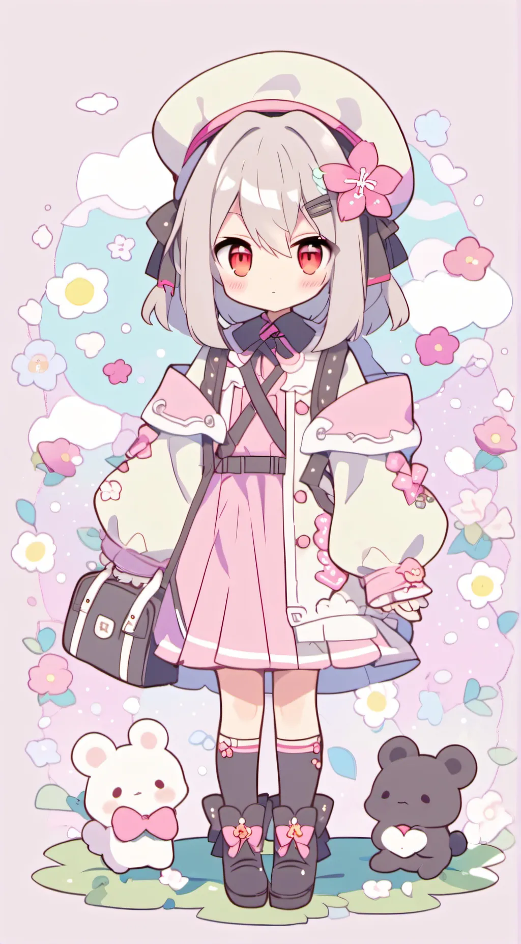 ai character: Rose background