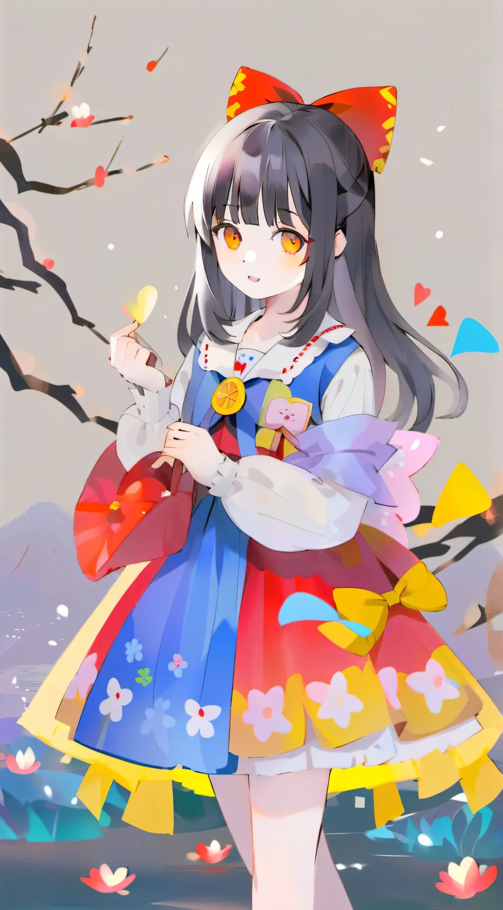 ai character: magical girl Yuki background