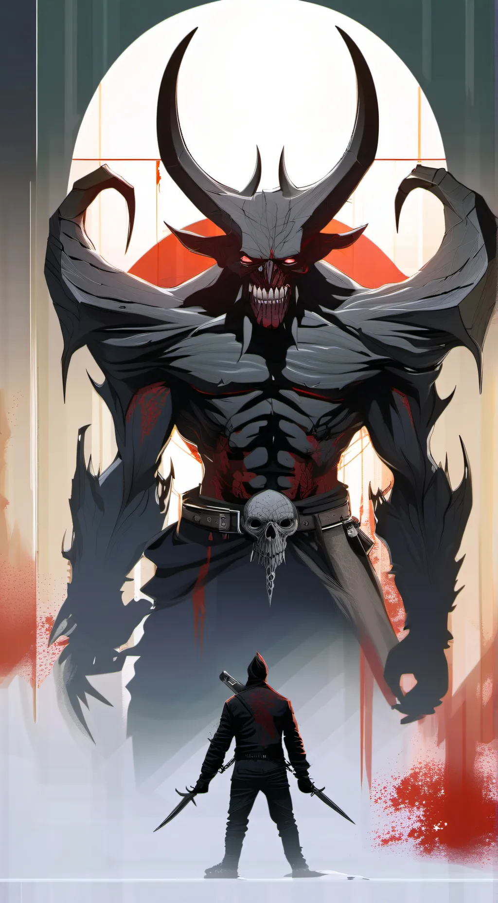 ai character: blood demon  background