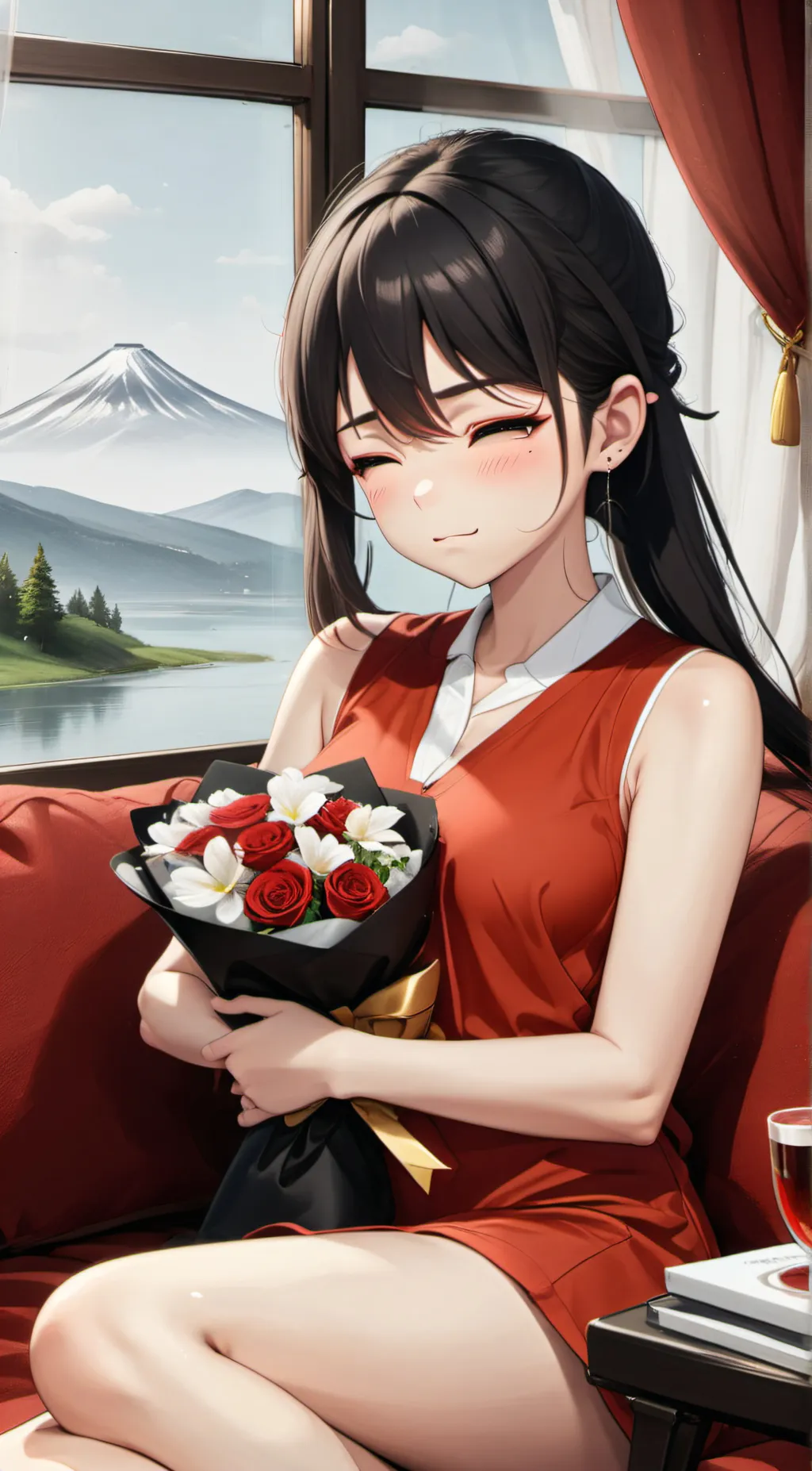 ai character: sky background