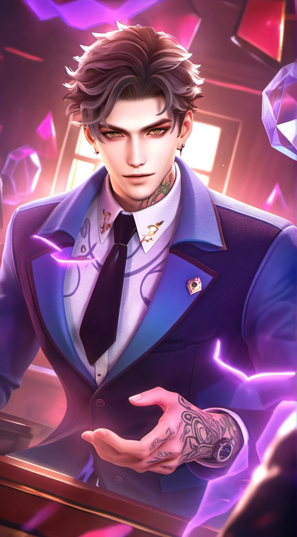 ai character: Axel background