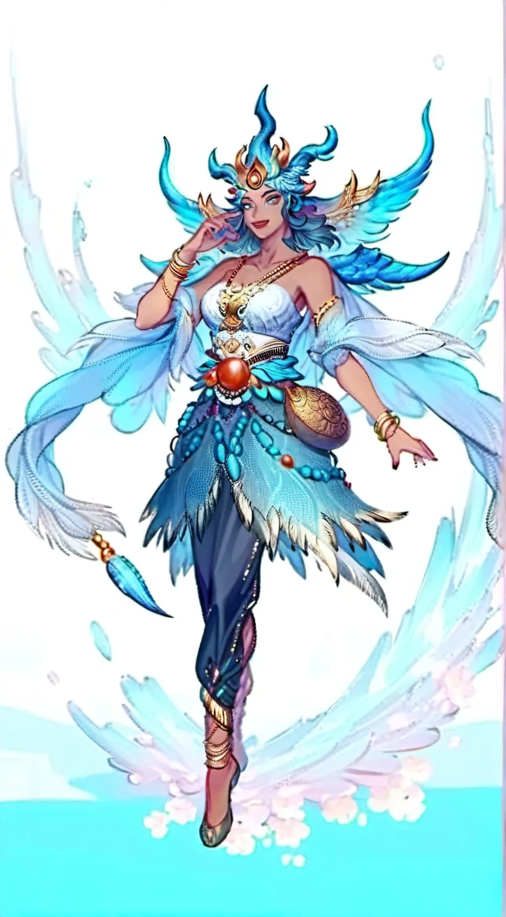 ai character: aquária background