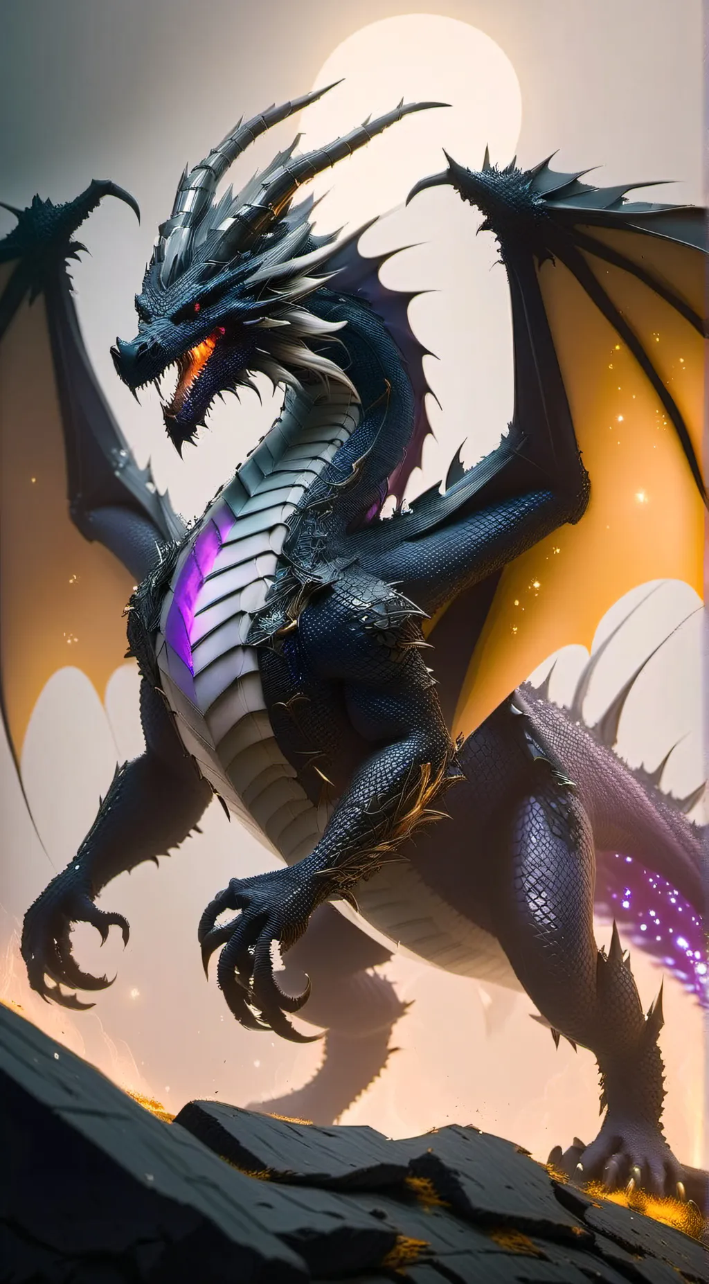 ai character: doomsday dragon background