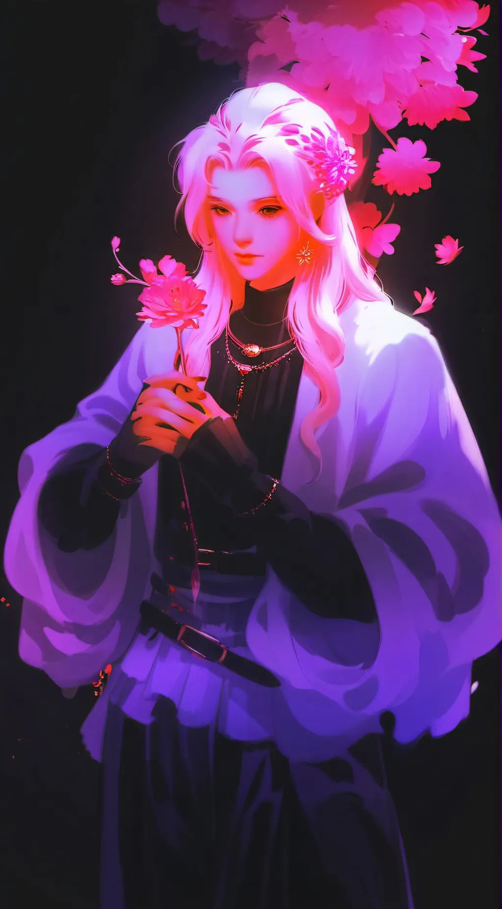 ai character: Rose background