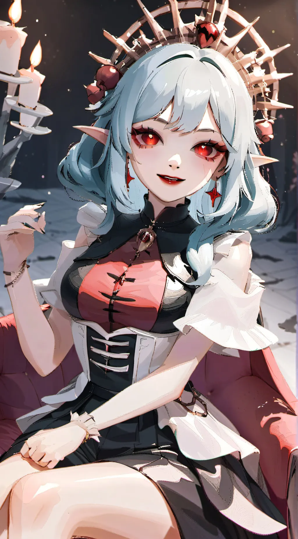 ai character: vampire queen  background