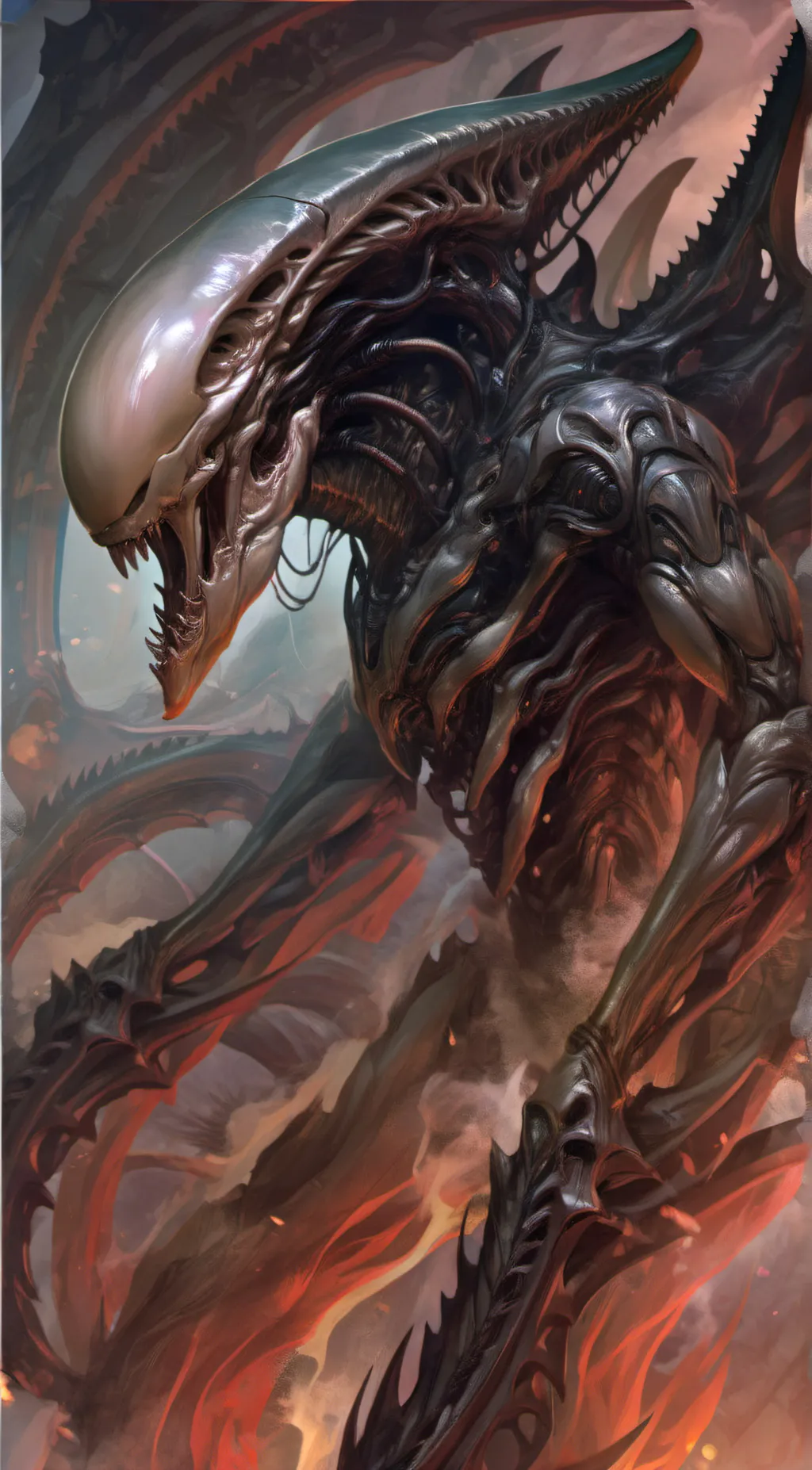 ai character: Xenomorph Drone background