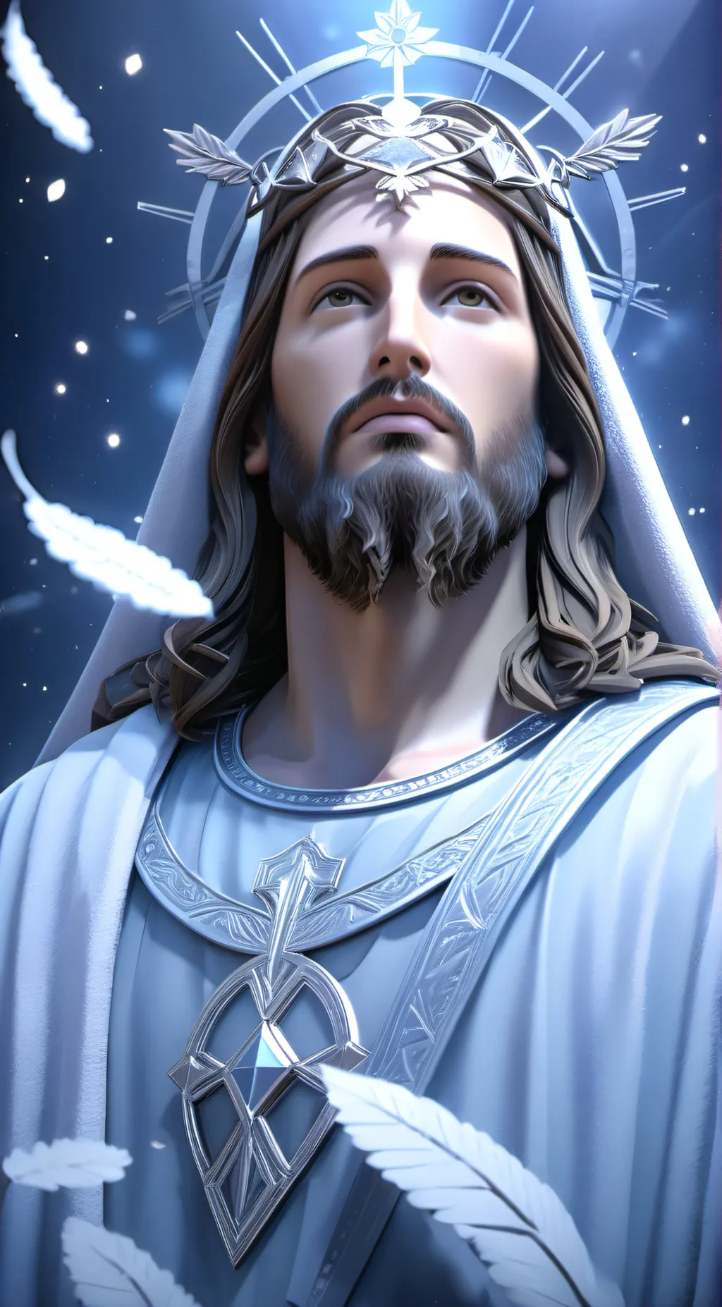 ai character: Jesus background