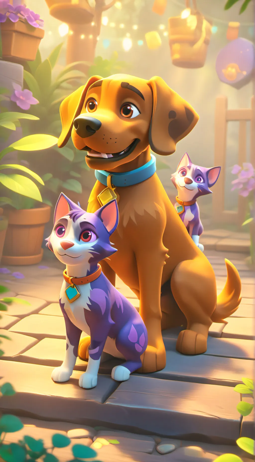 ai character: Catnap x DogDay  background