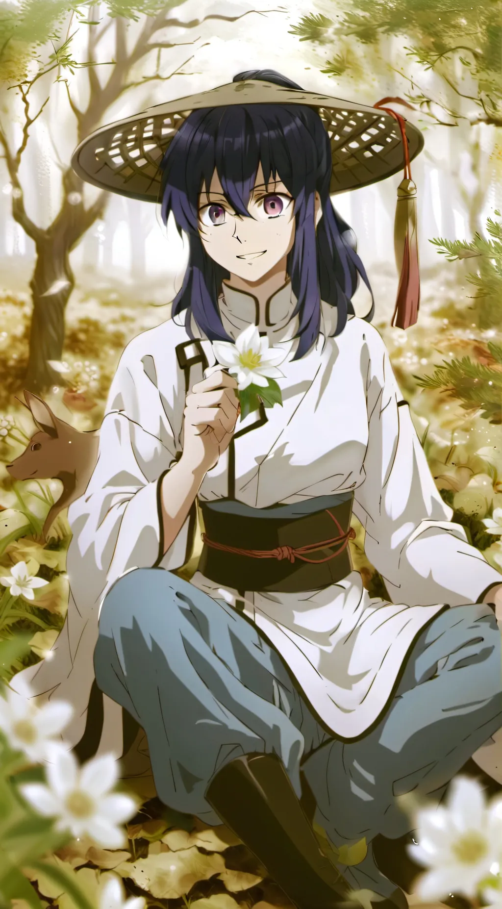 ai character: Inosuke drunk background