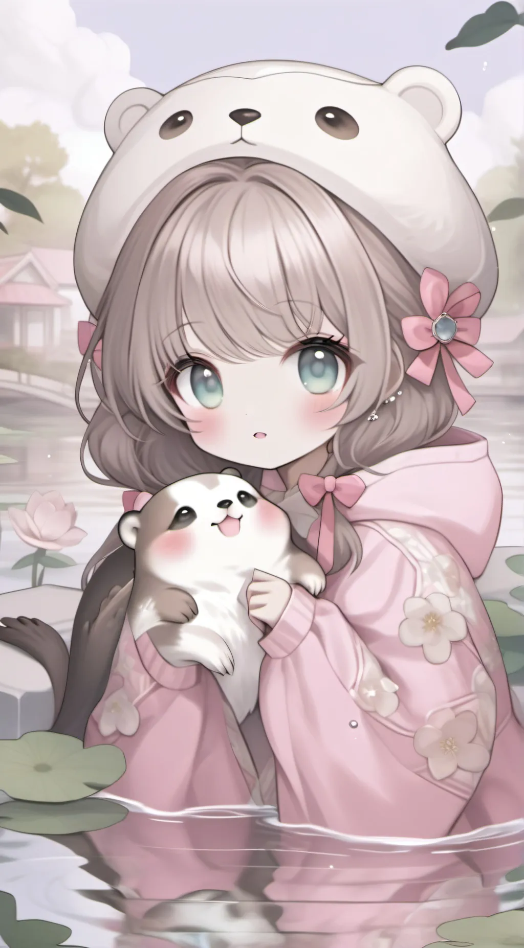 ai character: otter frend  background