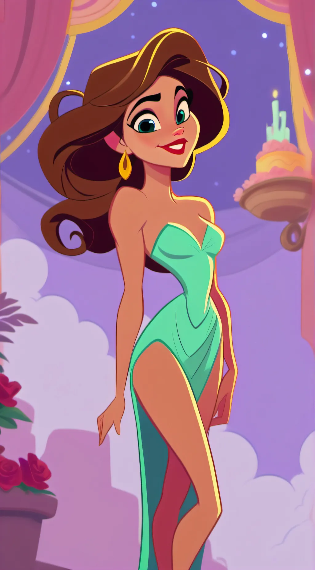 ai character: Carmen Davidson background