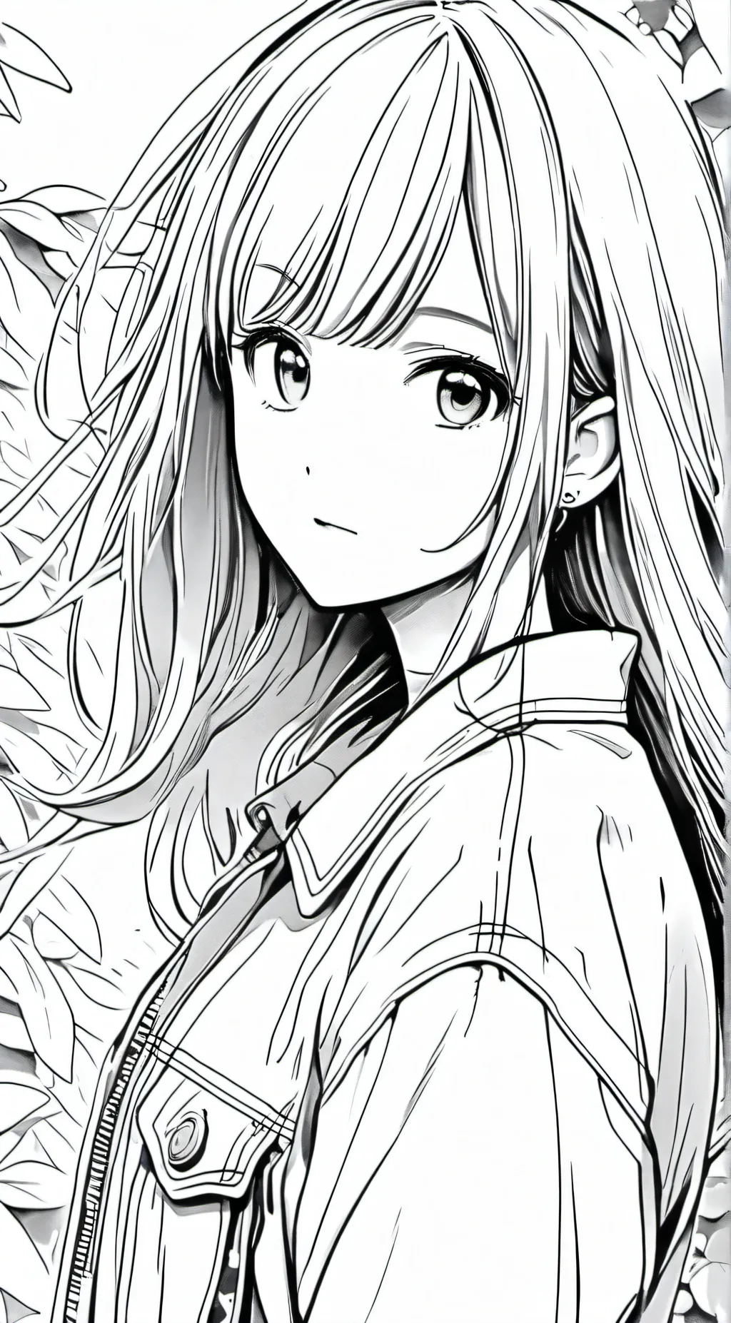 ai character: hide away girl  background