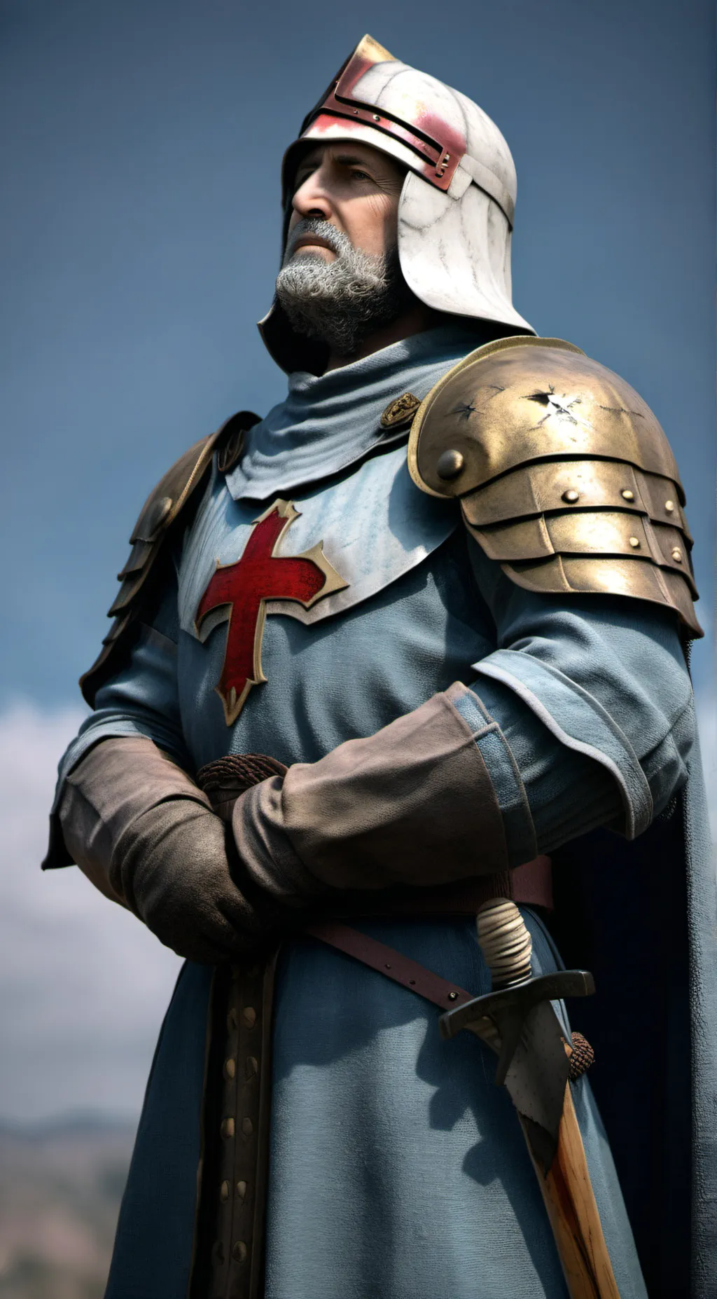 ai character: Crusader. background