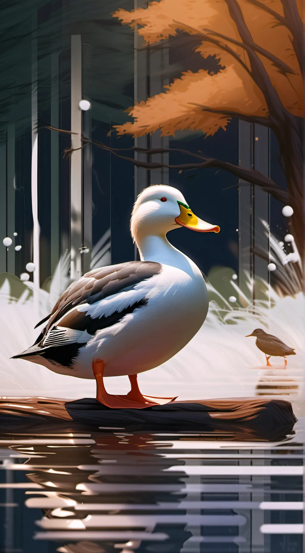ai character: Duck background