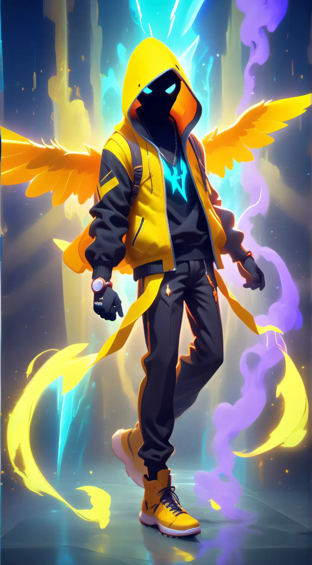 ai character: Nightwing background