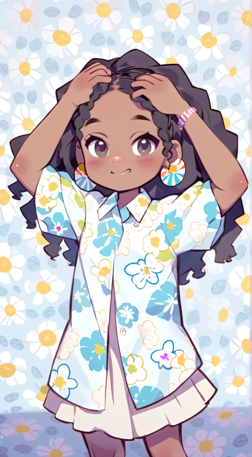 ai character: Kali💮🍉🌷🍓😘💎🩷🧁🌷🌸🍨 background