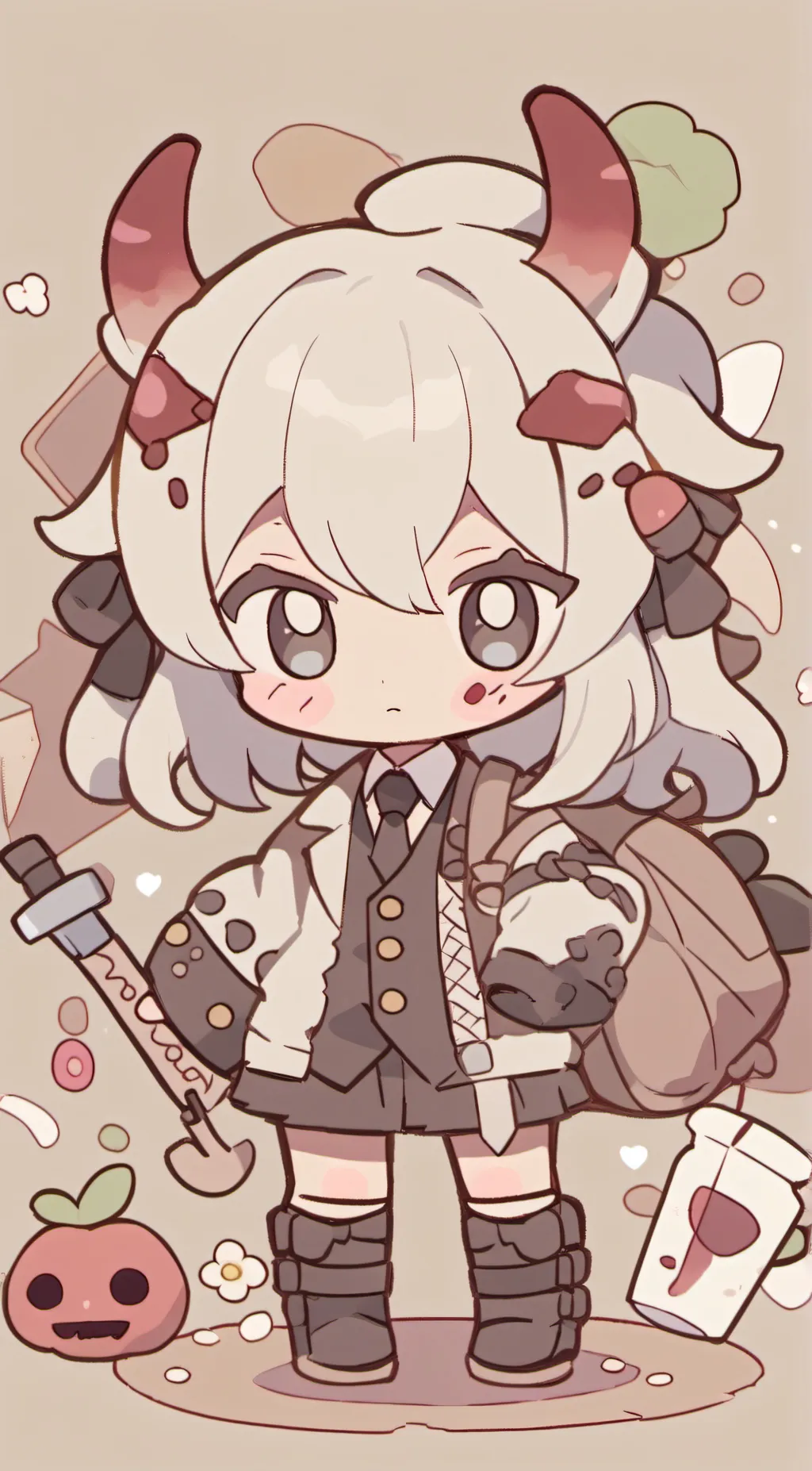 ai character: Little stab background